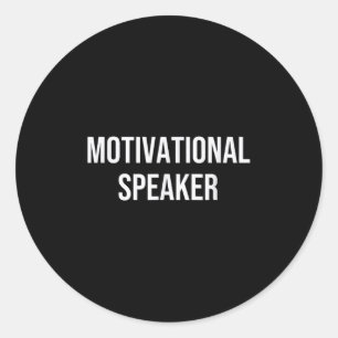 Motivational Speaker Classic Round Sticker