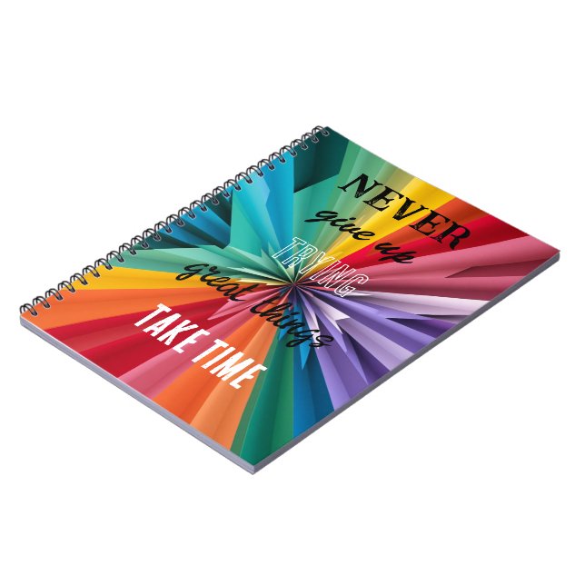 Motivational Spiral Photo Notebook (Left Side)