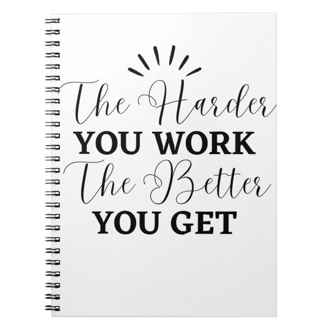 Motivational Spiral Photo Notebook (Front)