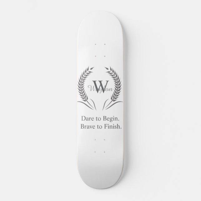 Motivational Sports Skateboard (Front)