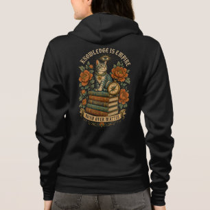 Motivational Statement Traditional Tattoo Cat Wome Hoodie