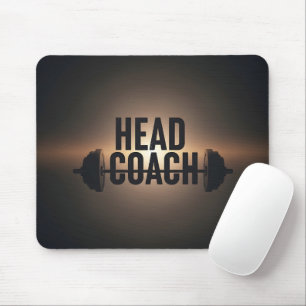 Motivational Strength Coach Weightlifting Mouse Mat