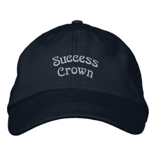 Motivational Success Crown Adjustable Navy Colour  Embroidered Hat