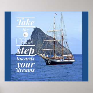 Motivational Success Poster - Dream Building