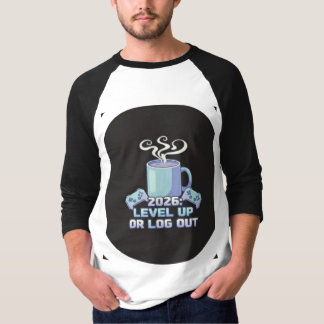 Motivational T-Shirt | Level Up or Log Out Gamer C