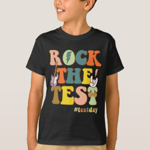 Motivational Teacher Student Rock The Test Testing T-Shirt