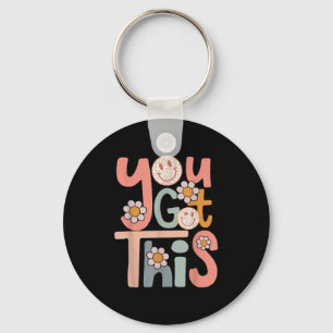 Motivational Testing Day Shirt Teacher Student You Key Ring