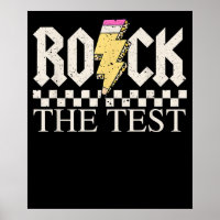 Motivational Testing Day Teacher Rock The Test