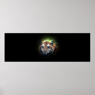 Motivational Tiger Eyes Leadership Poster Print