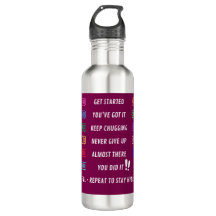 Motivational Time Marker Water Bottle | Hydration