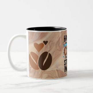 Motivational Time Marker Water Bottle | Hydration Two-Tone Coffee Mug