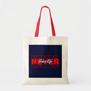 :_ "Motivational Tote Bag - 'Never Give Up' Inspir