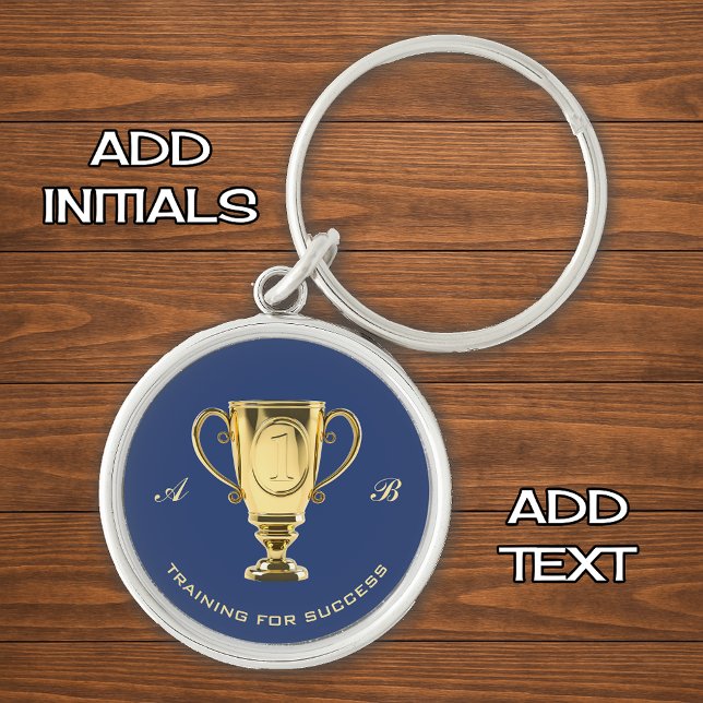 Motivational training for success monogram key ring (Creator Uploaded)