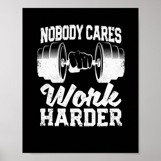 Motivational Training Gym Fitness Poster (Front)
