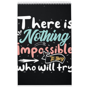 Motivational typography Calendar