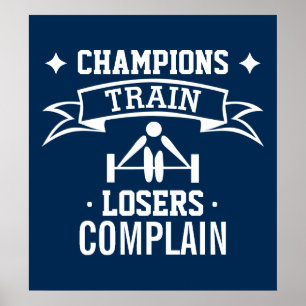 Motivational Typography Gym Motivation Fitness Poster