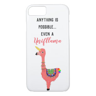 Motivational Unifllama: Unicorn-Flamingo-llama iPhone 8/7 Case