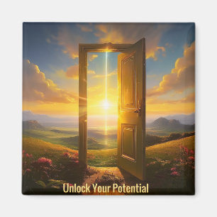 Motivational Unlock Your Potential Positivity Magnet
