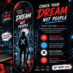 Motivational Urban Street Art Skateboard Design