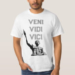 Motivational Veni Vidi Vici Caesar Quote Mens T-Shirt<br><div class="desc">Veni Vidi Vici Julius Caesar Motivational Quote Modern Template Men's Value White T-Shirt.</div>