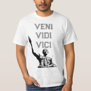 Motivational Veni Vidi Vici Caesar Quote Mens T-Shirt