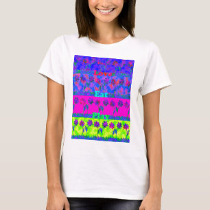 Motivational Vibrant "Eat Love & Play" Art Print T-Shirt