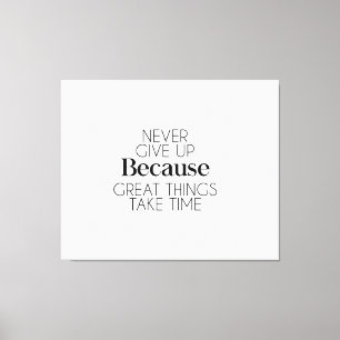 motivational wall art, inspirational quote, positi canvas print
