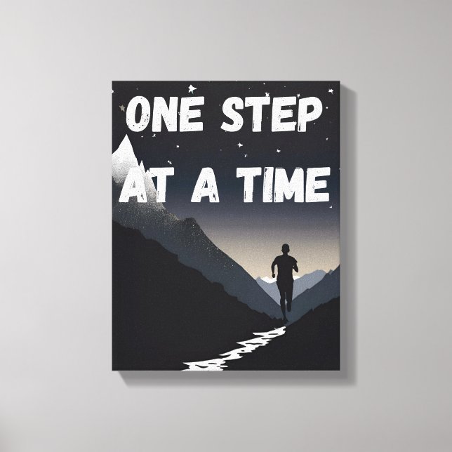 Motivational Wall Art - One Step at a time (Front)