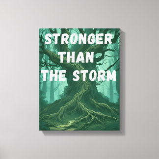 Motivational Wall Art - Stronger than The Storm