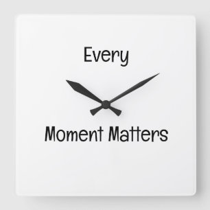 Motivational Wall Clock Decor