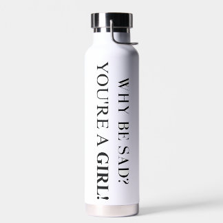 Motivational Water Bottle for Confident Girls