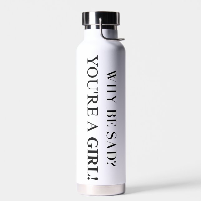 Motivational Water Bottle for Confident Girls (Left)