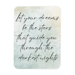 Motivational Watercolor Inspirational Quote  Magnet