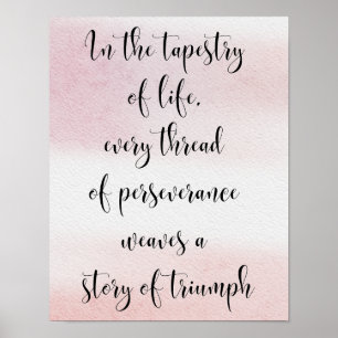 Motivational Watercolor Inspirational Quote  Poster