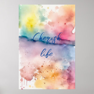 Motivational Watercolor Wall Art Poster 25