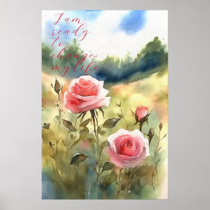 Motivational Watercolor Wall Art Poster 71