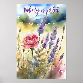 Motivational Watercolor Wall Art Poster 97