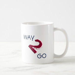 Motivational WAY2GO Blue Plum Coffee Mug