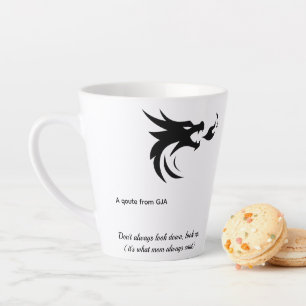 Motivational White Ceramic Mug by GJA Design