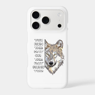 Motivational Wolf Quote Phone Case - You Run the D