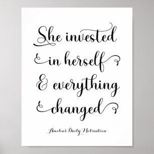 Motivational Women Quote Girl Power  Poster