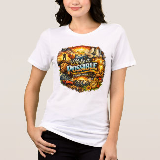 Motivational Women White Tshirt