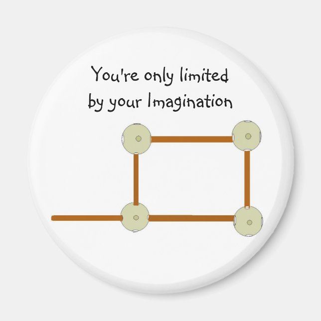 Motivational Wooden Building Blocks Magnet (Front)