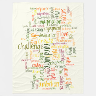 Motivational Words #2 positive encouragement Fleece Blanket