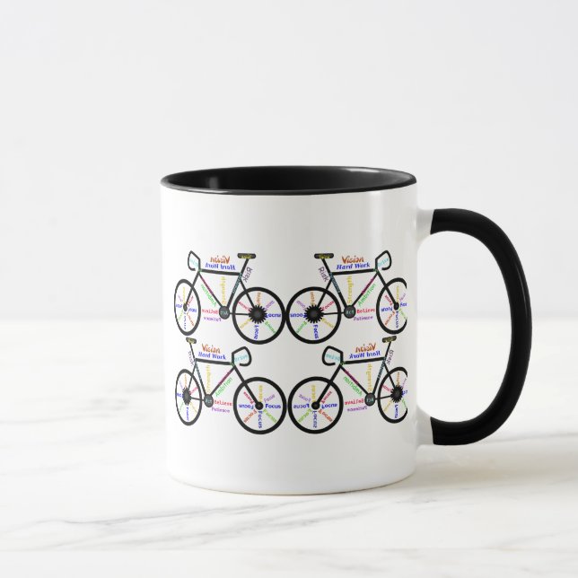 Motivational  Words about Bike Bmx Mountain Biking Mug (Right)