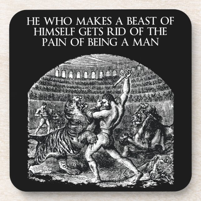 Motivational Words - BEAST Coaster (Front)