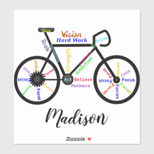 Motivational Words, Biking, Cycling, Bike art