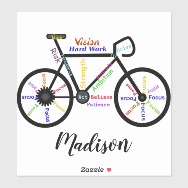 Motivational Words, Biking, Cycling, Bike art (Sheet)