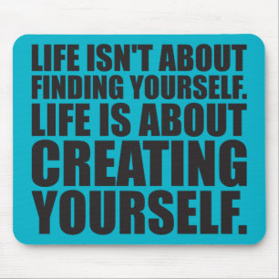 Motivational Words - Create Yourself Mouse Mat