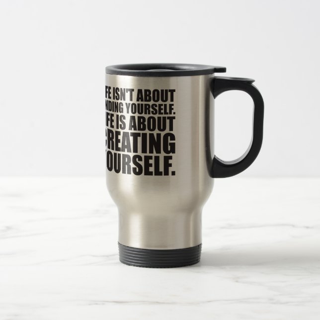Motivational Words - Create Yourself Travel Mug (Right)